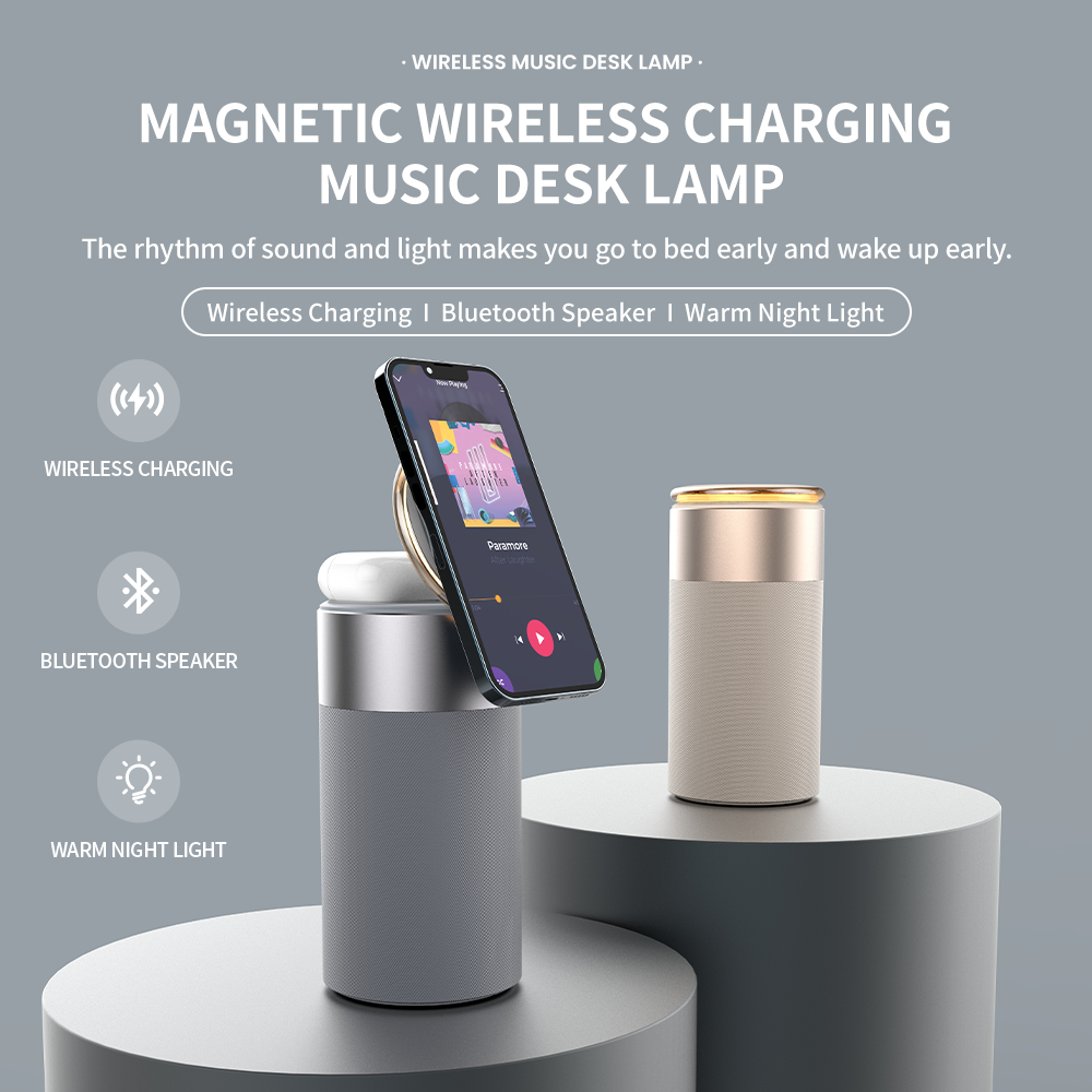3 in1 wireless charger wireless charger with speaker 